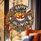 Diamond Art Hanging Kit – Happy Halloween | DIY Acrylic Rhinestone Window & Wall Pendant Kit (Happy Halloween)